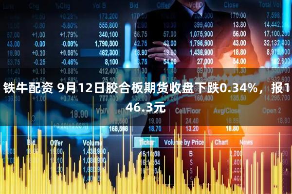 铁牛配资 9月12日胶合板期货收盘下跌0.34%，报146.3元